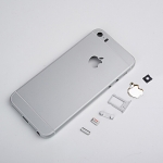 Replacement Part for Apple iPhone 6 Rear Housing Assembly With Apple Logo (Without IMEI Code) - Silver - With Words - A