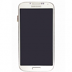 Replacement Part for Samsung Galaxy S4 LCD Screen and Digitizer Assembly with Front Housing - White - With Sams