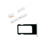 Replacement Part for Apple iPhone 5c SIM Card Tray+Side Keys -White - A Grade