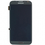 Replacement Part for Samsung Galaxy Note2 LCD Screen and Digitizer Assembly with Front Housing - Gray - A Grade