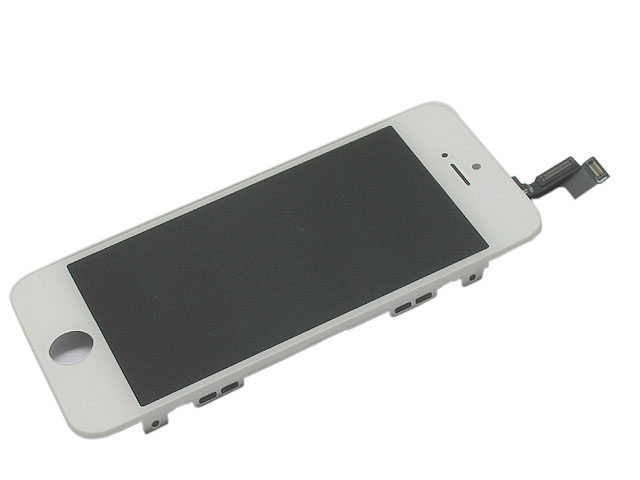 Replacement Part for Apple iPhone 5s LCD Screen and Digitizer Assembly with Frame - White - A Grade