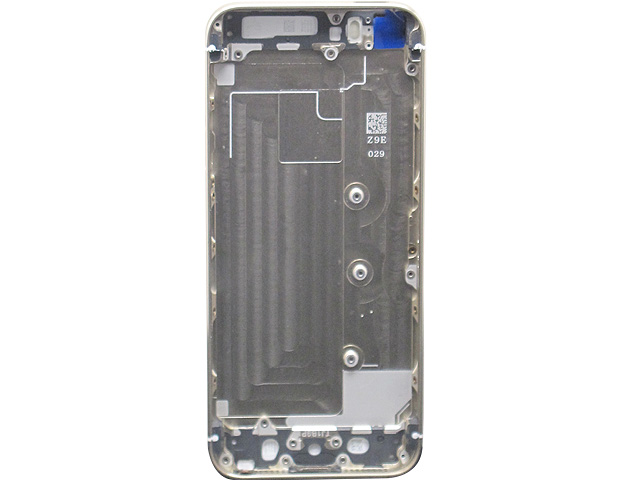 Replacement parts for the Apple iPhone 5s Rear Housing, with Top and Bottom Glass Cover - Gold - A Grade