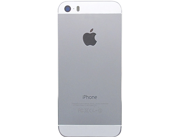 Replacement parts for the Apple iPhone 5s Rear Housing, with Top and Bottom Glass Cover - White - A Grade