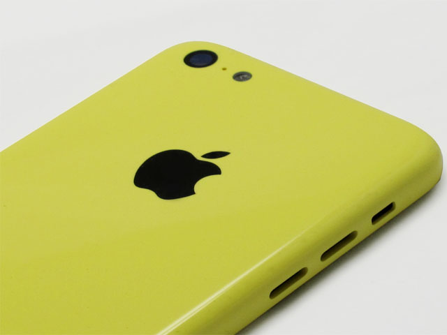 Apple iPhone 5c Rear Housing Assembly With Apple Logo - Yellow - Without Words - A Grade