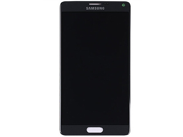 Replacement Part for Samsung Galaxy  Note4  LCD screen and Digitizer Assembly - Black - With Samsung Logo Only -