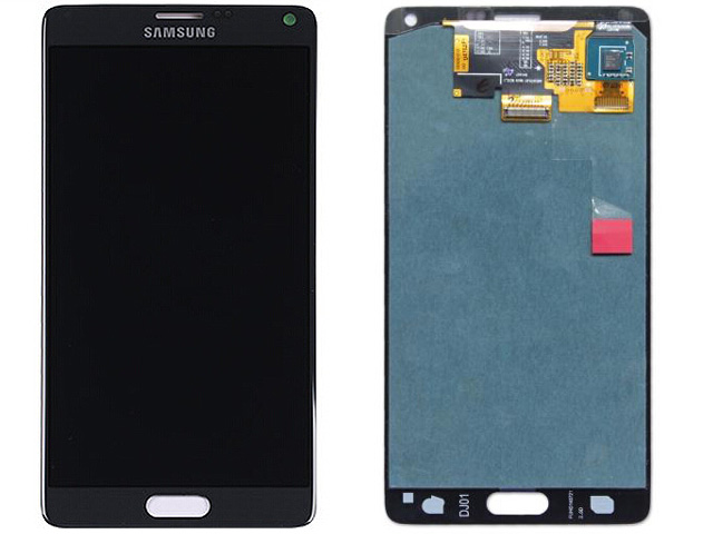 Replacement Part for Samsung Galaxy  Note4  LCD screen and Digitizer Assembly - Black - With Samsung Logo Only -