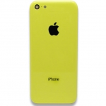 Apple iPhone 5c Rear Housing Assembly With Apple Logo - Yellow - Without Words - A Grade