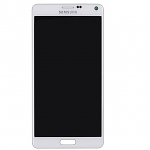 Replacement Part for Samsung Galaxy  Note4 SM-N9100 LCD screen and Digitizer Assembly - White - With Samsung Logo Only -