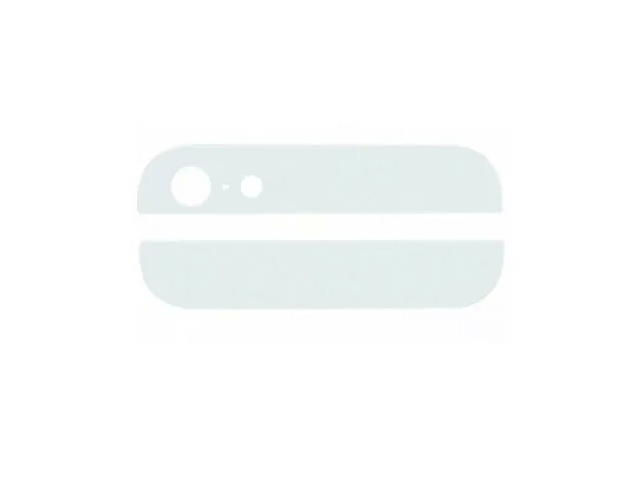 Replacement Part for Apple iPhone 5 Top and Bottom Glass Cover - White - R Grade