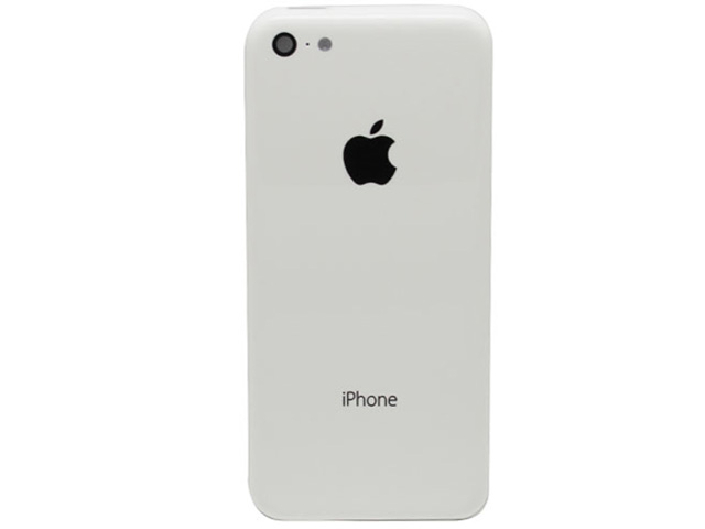 Apple iPhone 5c Rear Housing Assembly With Apple Logo - White - Without Words - A Grade