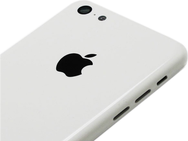 Apple iPhone 5c Rear Housing Assembly With Apple Logo - White - Without Words - A Grade